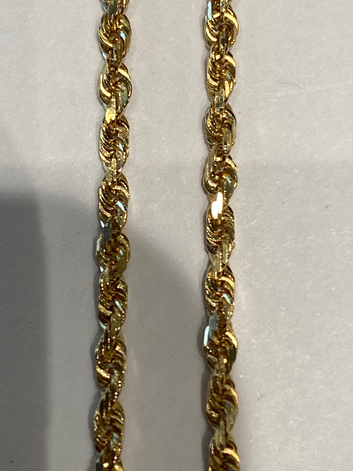 14k Yellow Gold Rope Chain