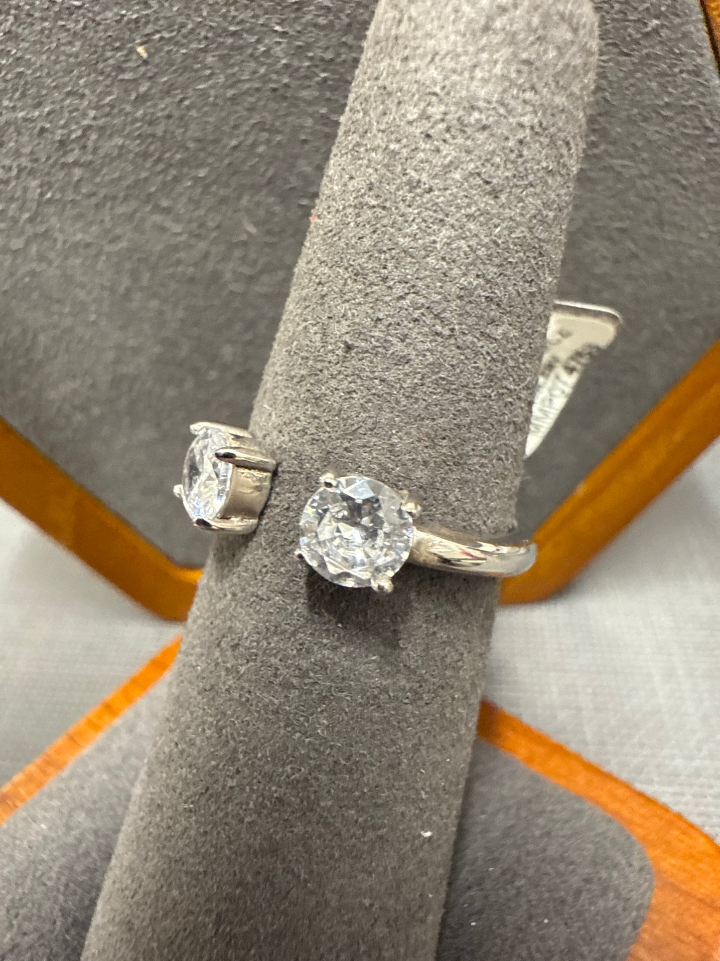 Silver cuff ring