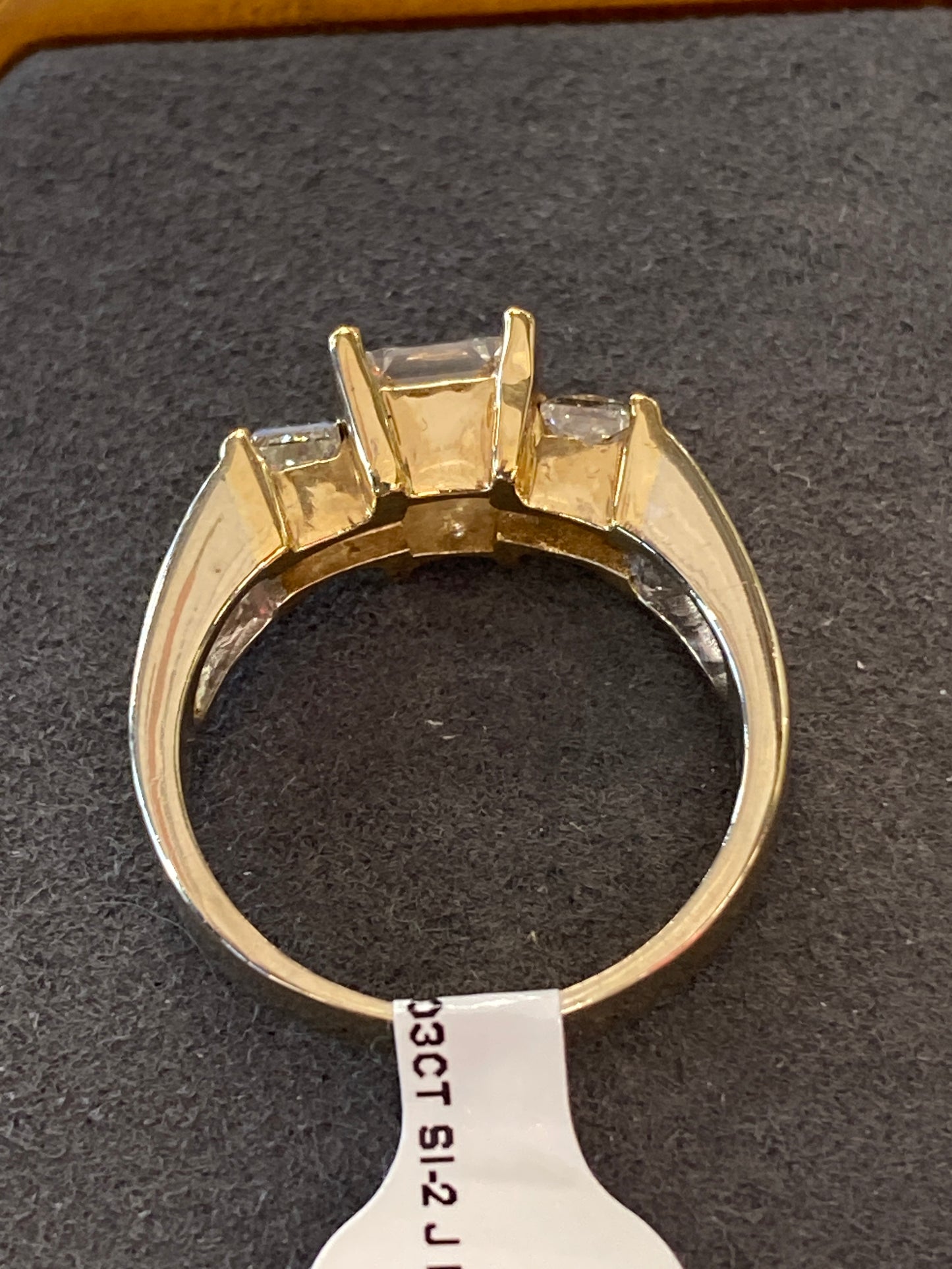 14k Two Tone Diamond Engagement Ring