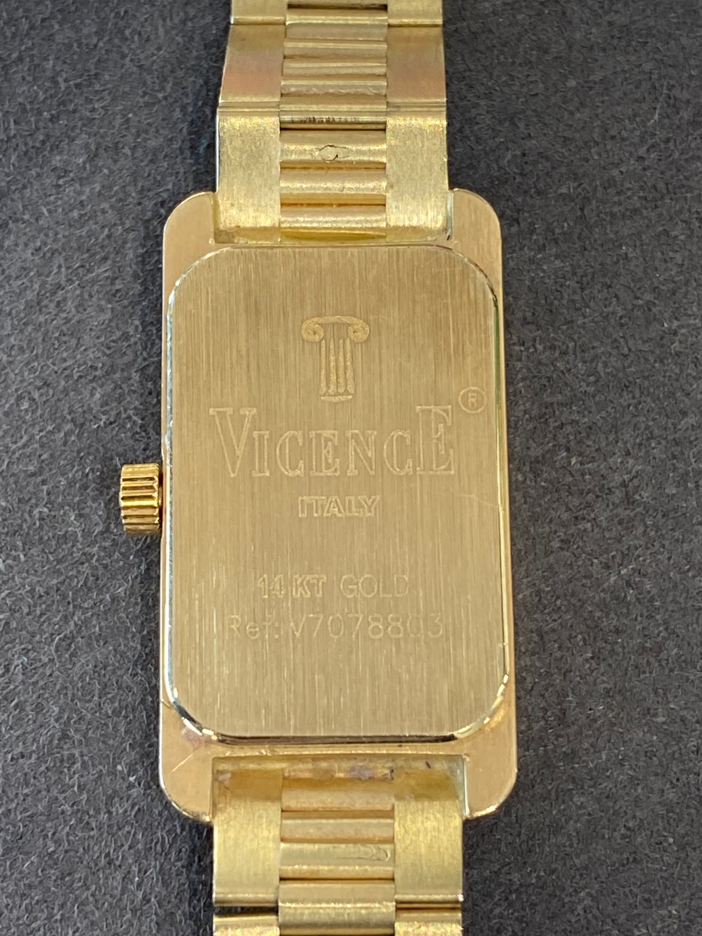 14k Yellow Gold Vicence Ladies Watch