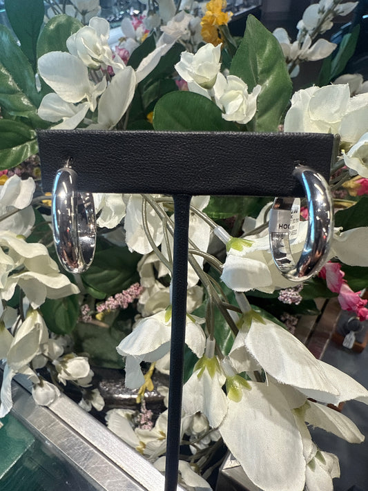 Silver hoops