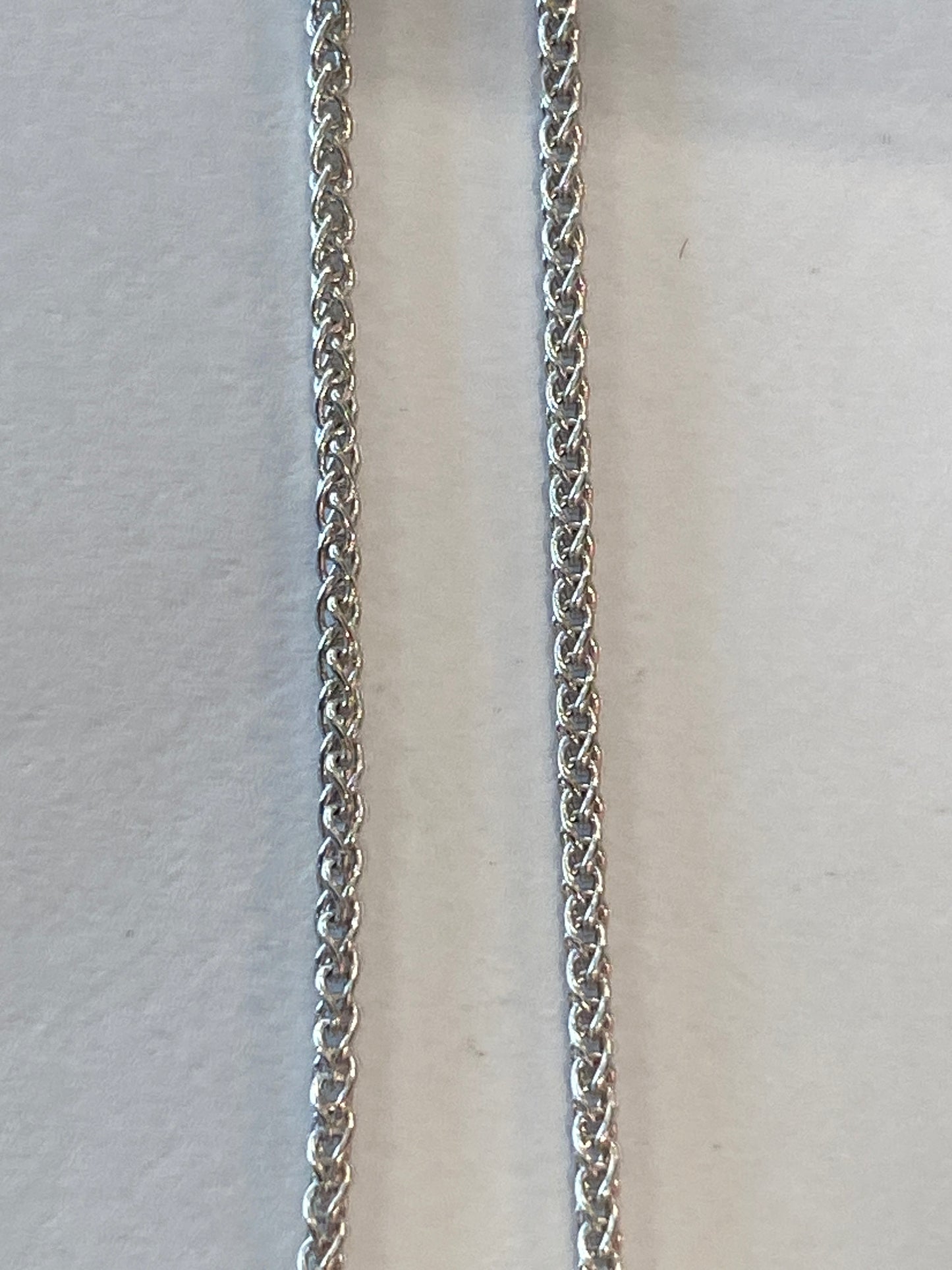 14k White Gold Link Chain