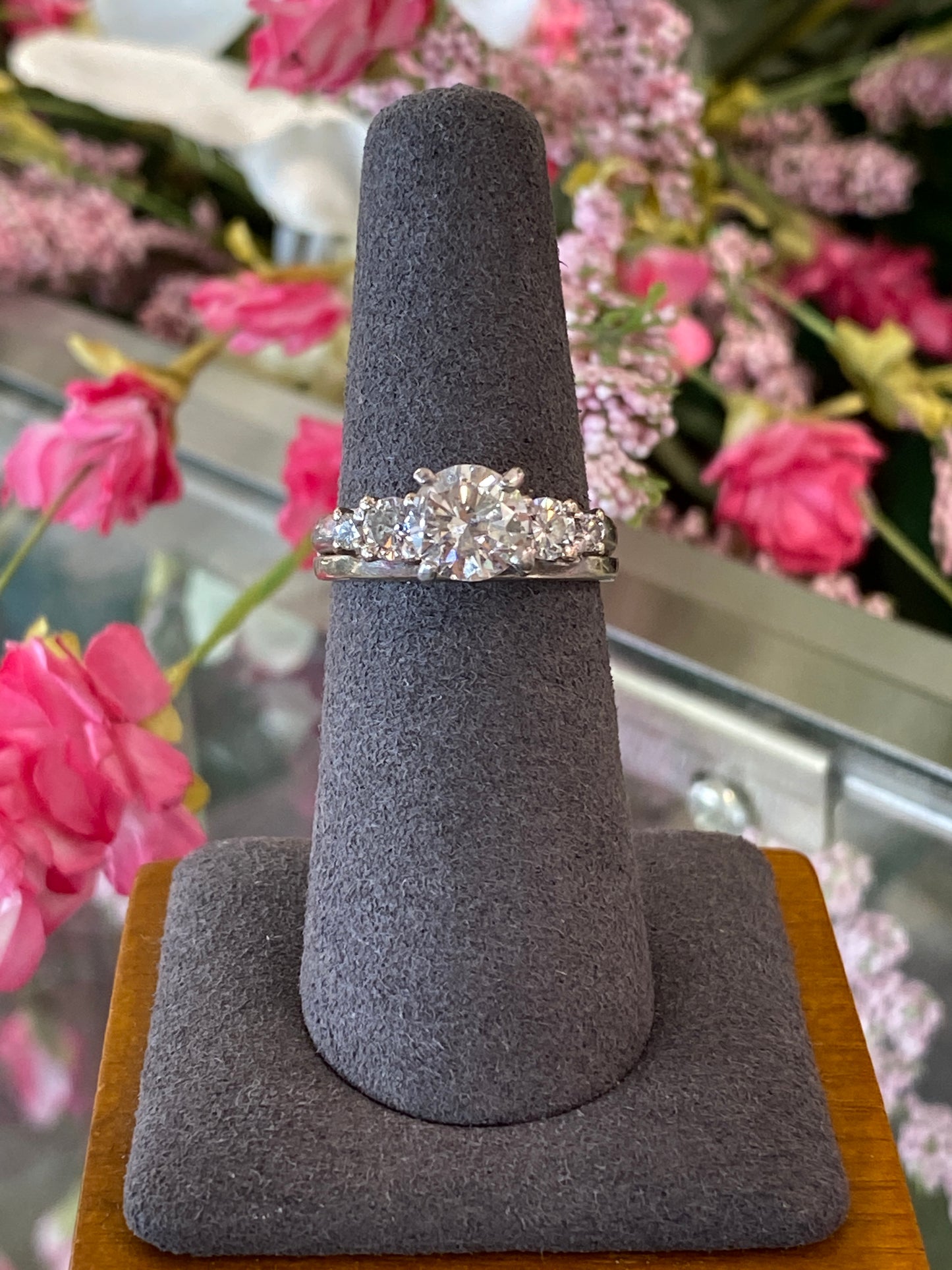 Platinum & 14k White Gold Diamond Wedding Set
