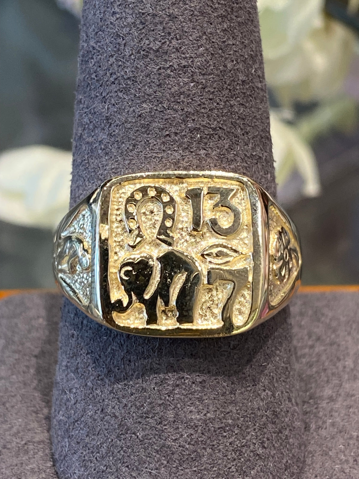 14k Yellow Gold Luck Ring
