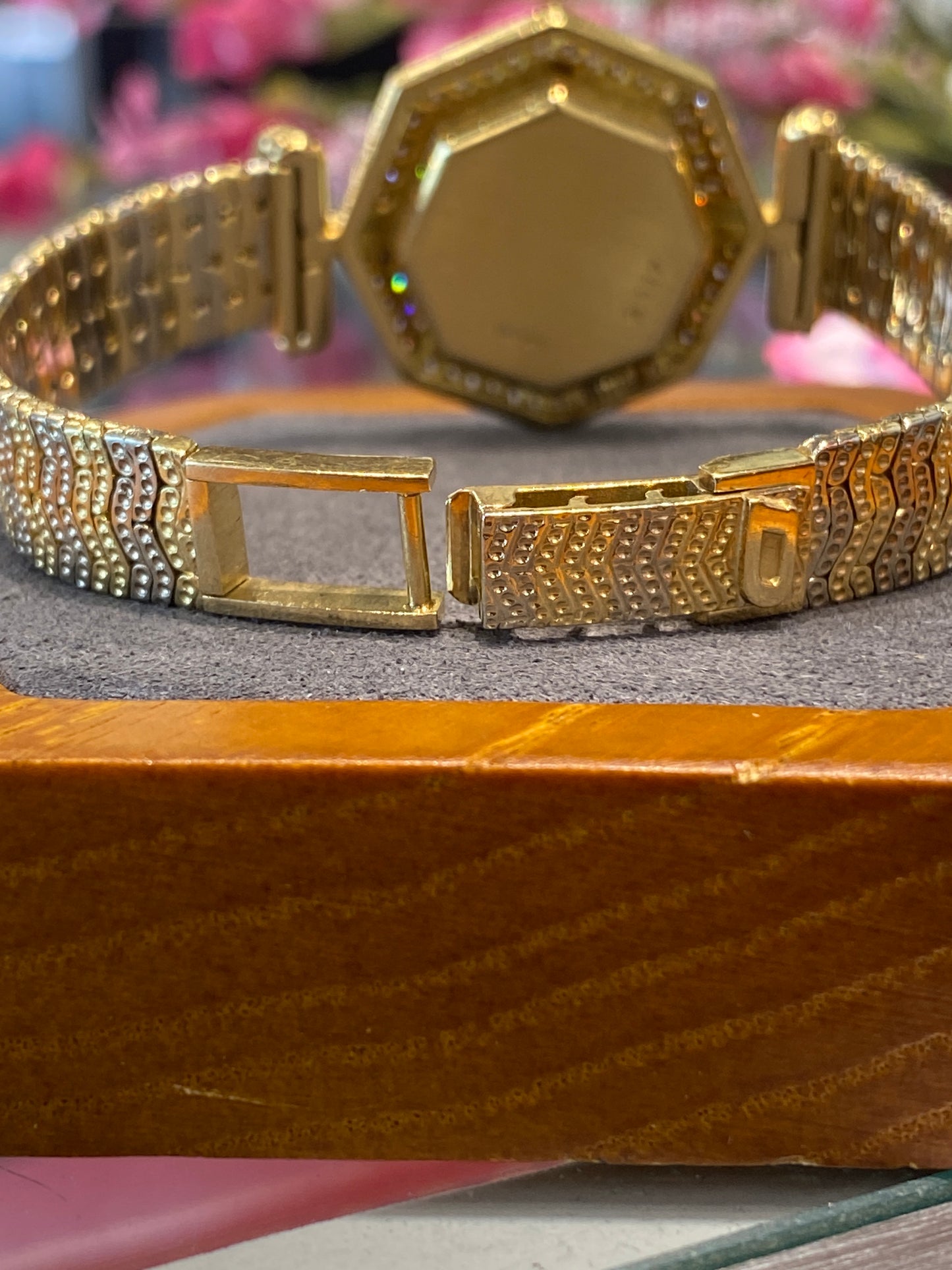 18k Two Tone Gold DeLaneau Ladies Watch