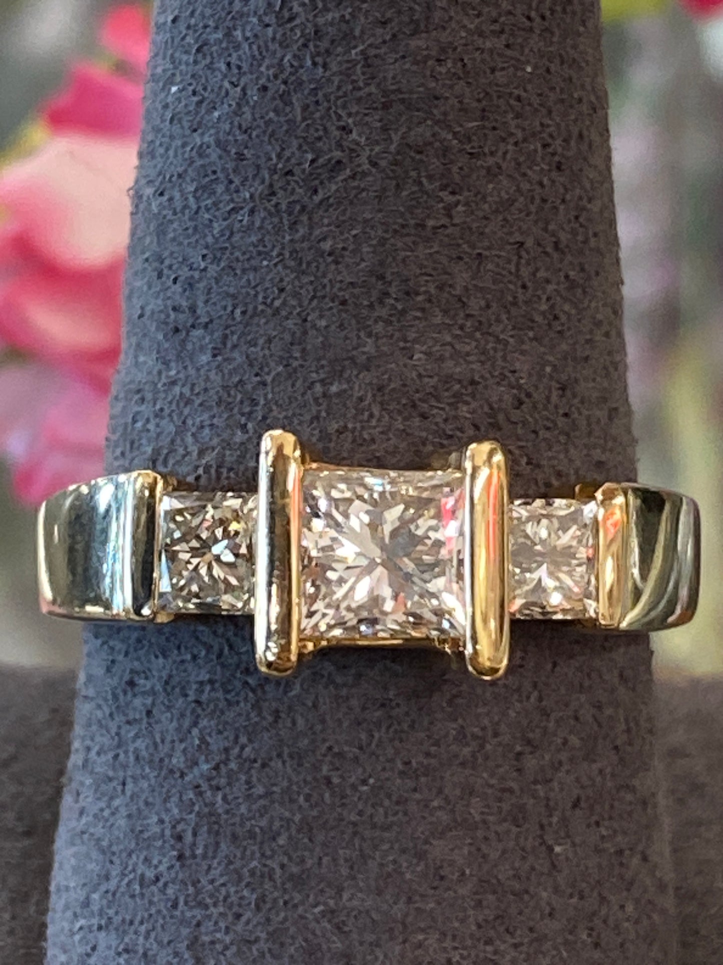 14k Two Tone Diamond Engagement Ring