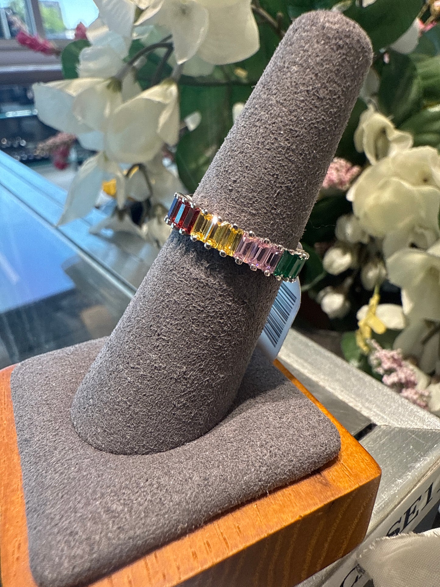 Silver eternity ring