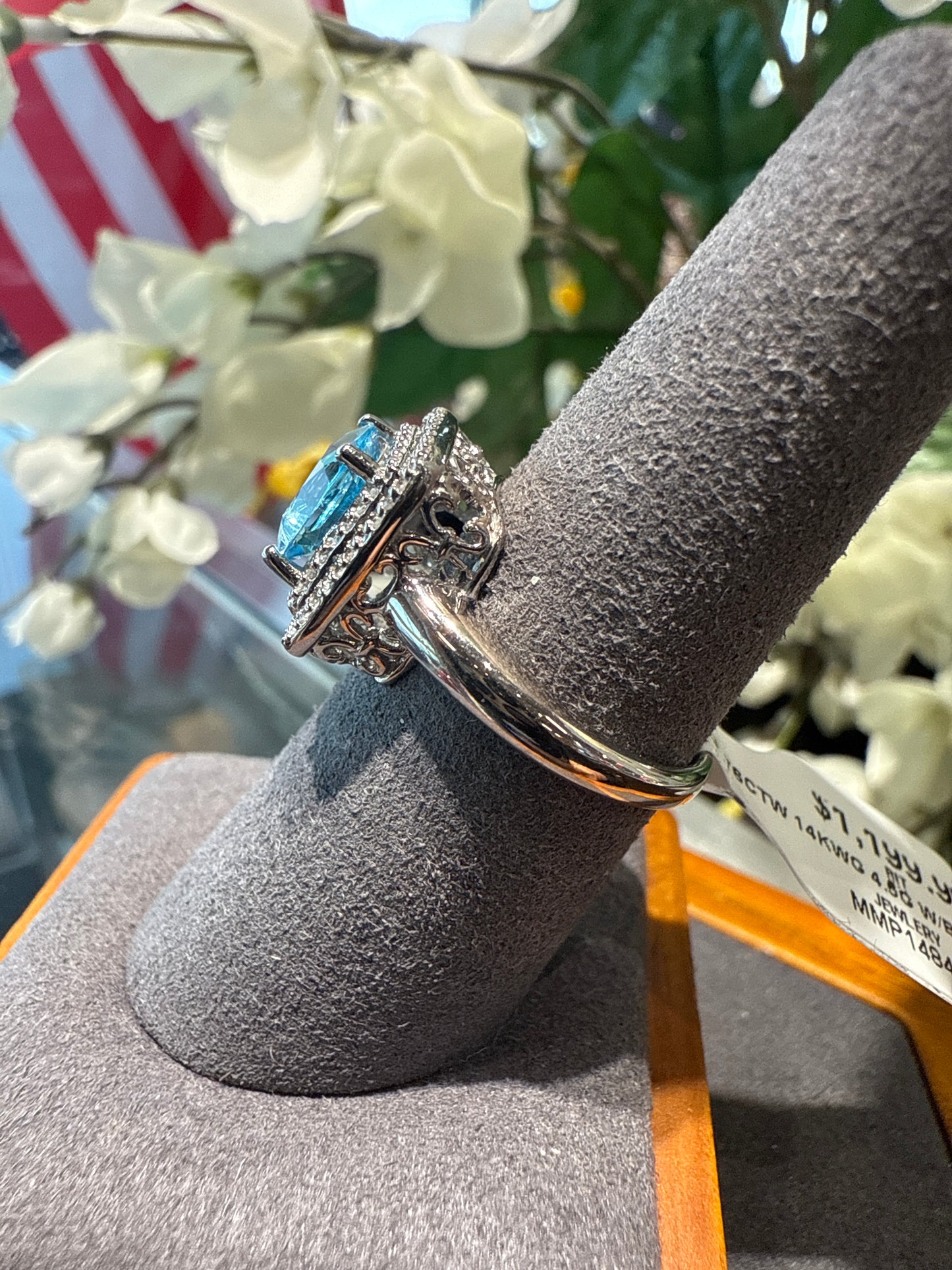 White gold ring