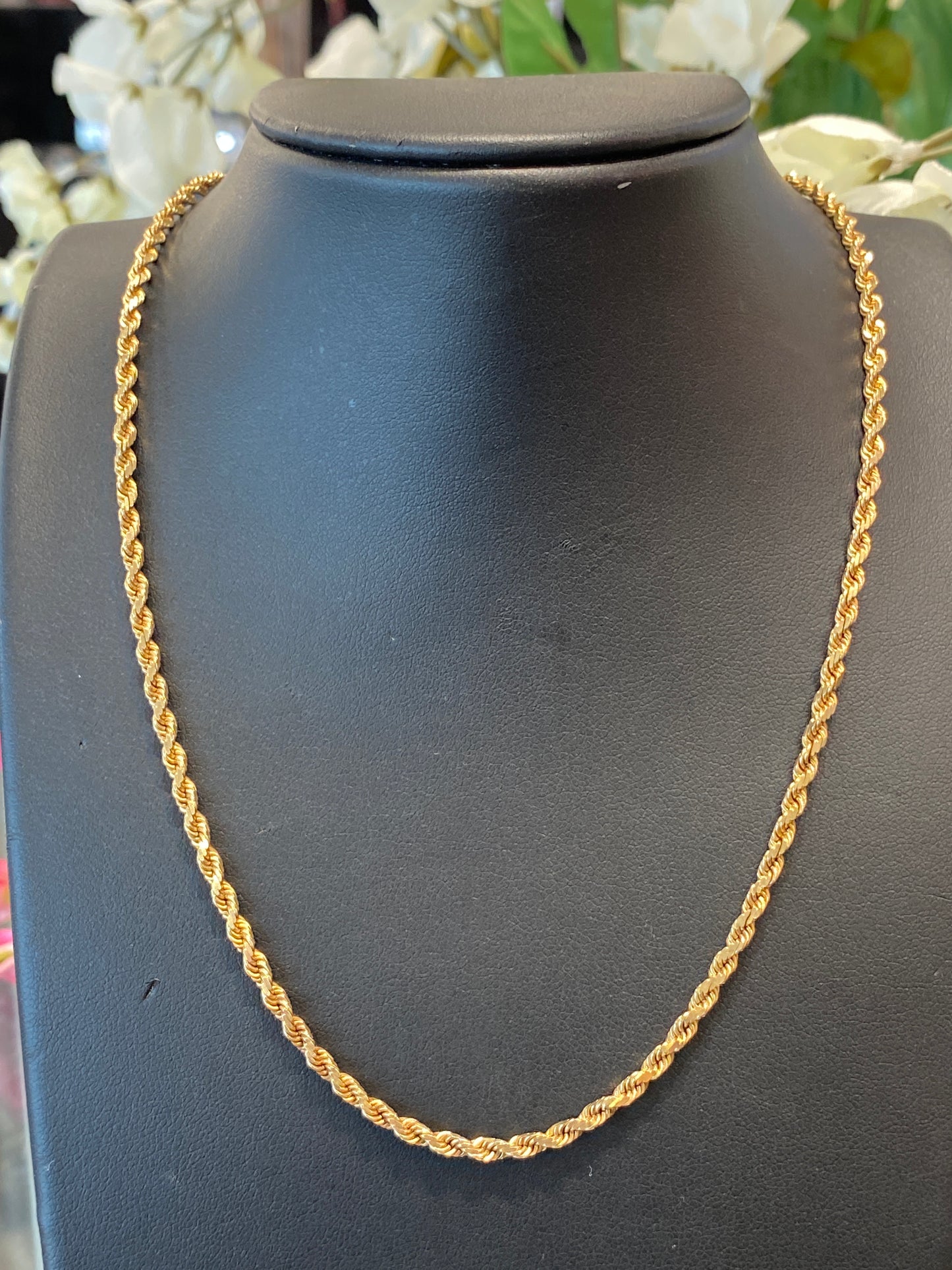 14k Yellow Gold Rope Chain