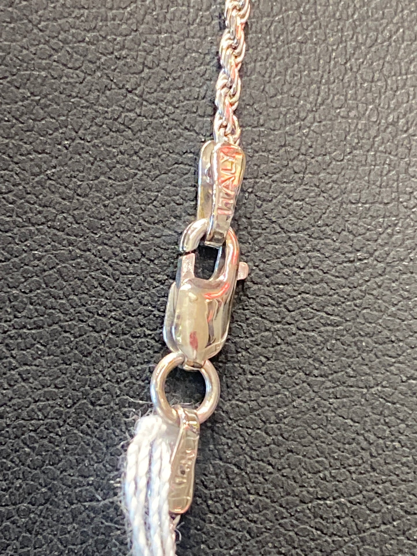 4 Grams Of 14K White Gold Rope Chain