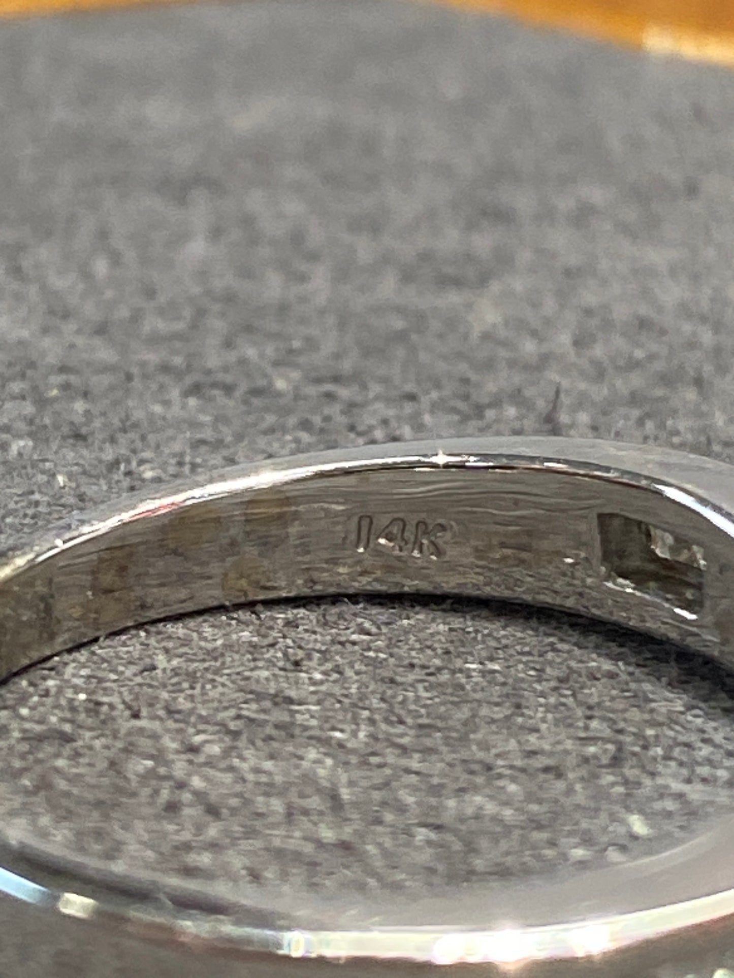 14k Two Tone Wedding Set