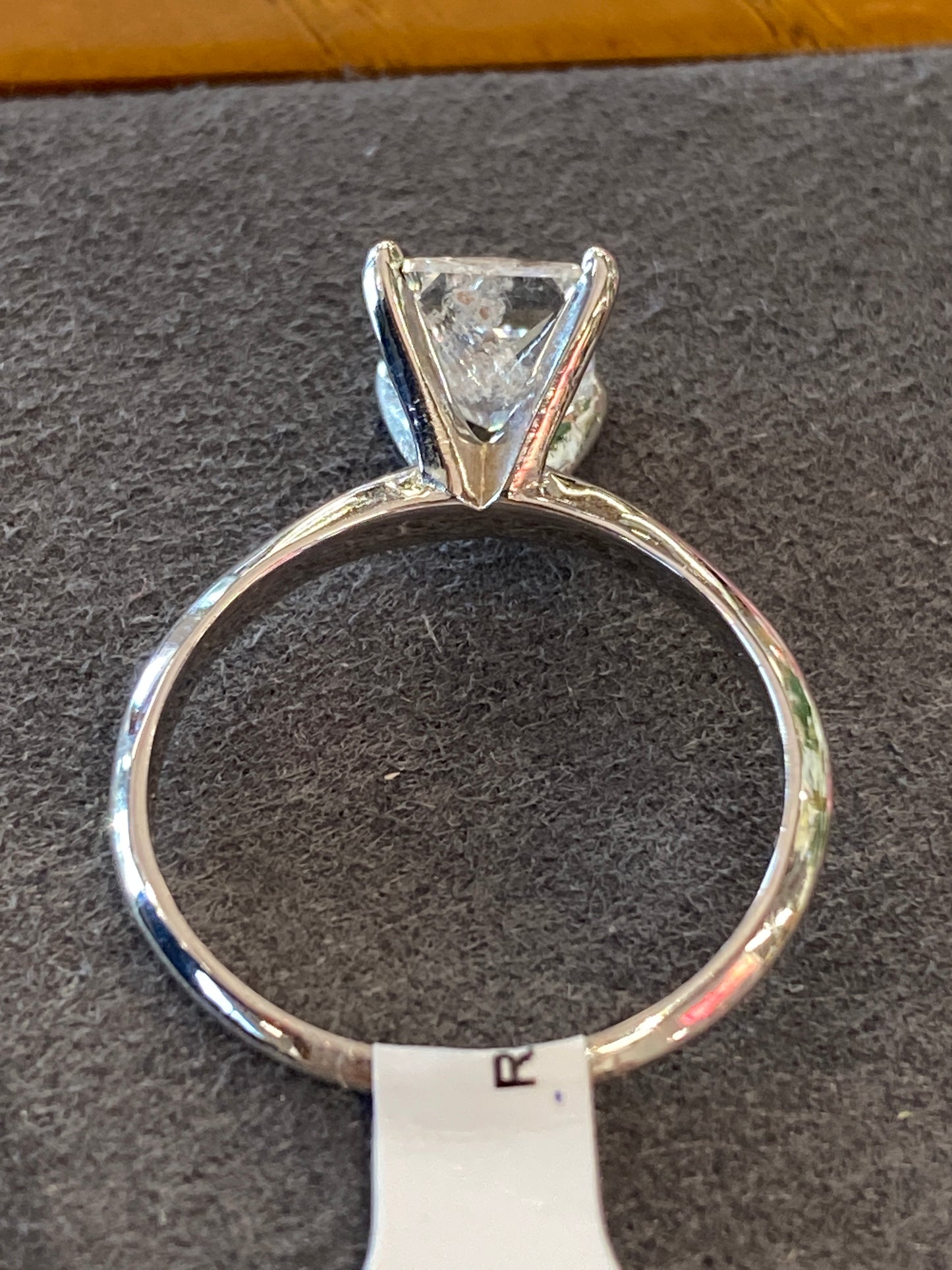 14k White Gold Diamond Engagement Ring
