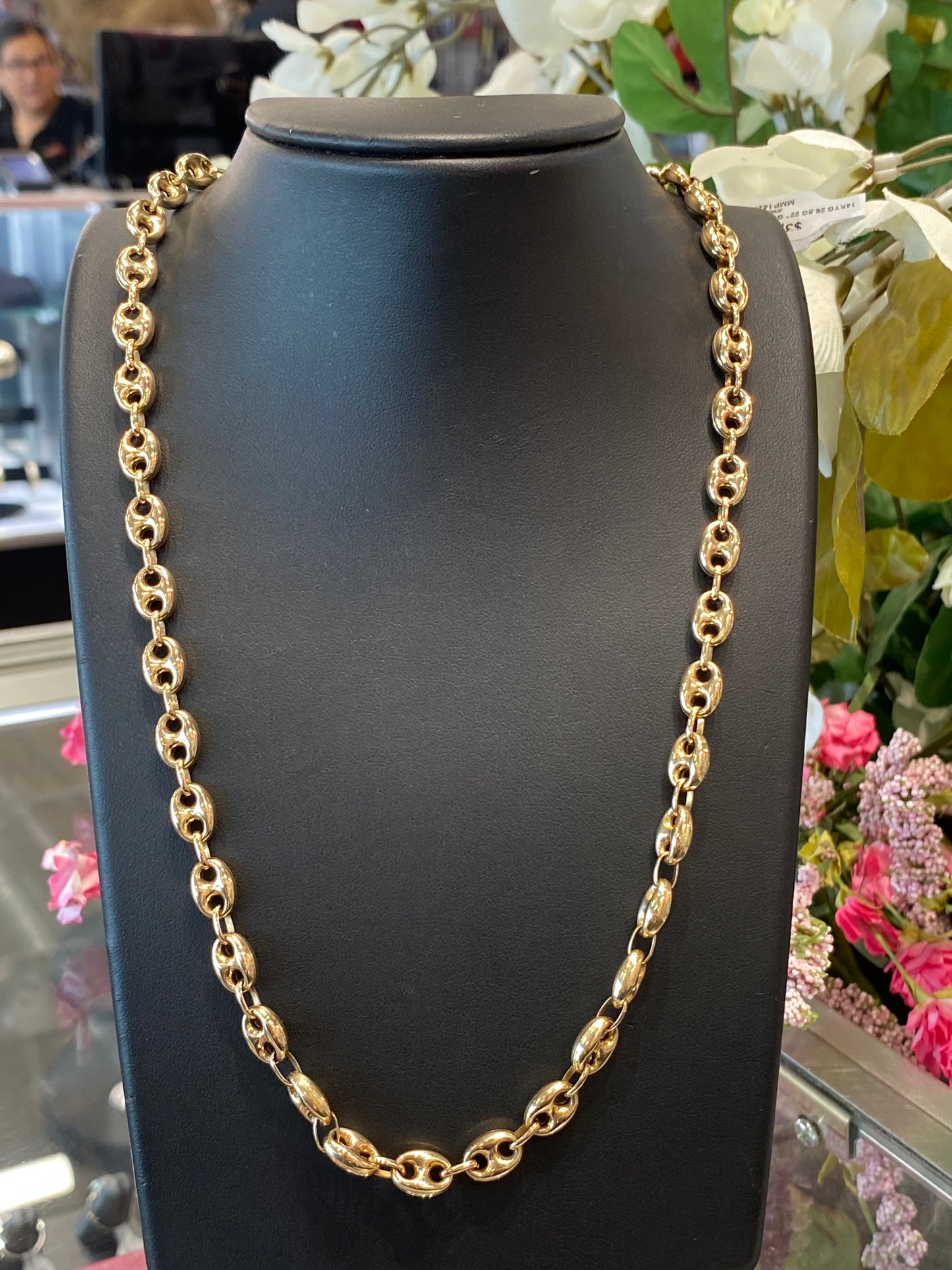 14k Yellow Gold Gucci Puff Chain
