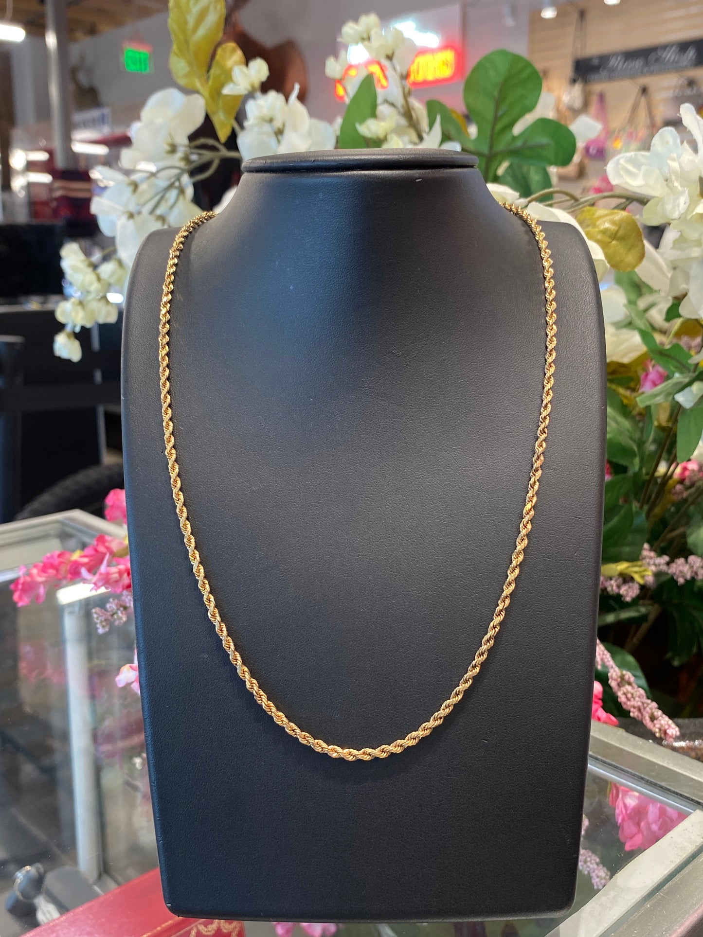 14k Yellow Gold Rope Chain