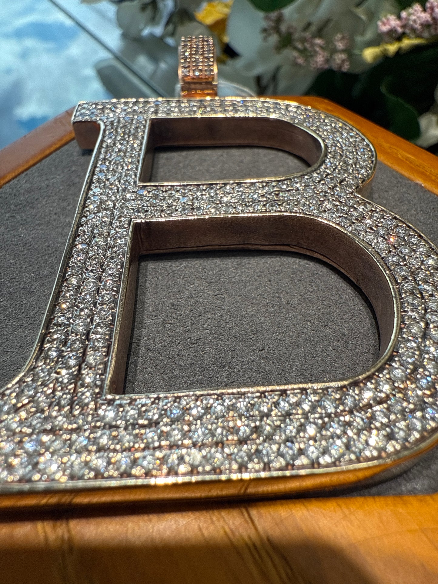 Gold “B” charm