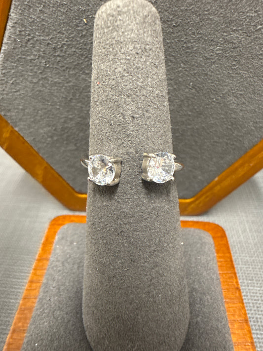 Silver cuff ring