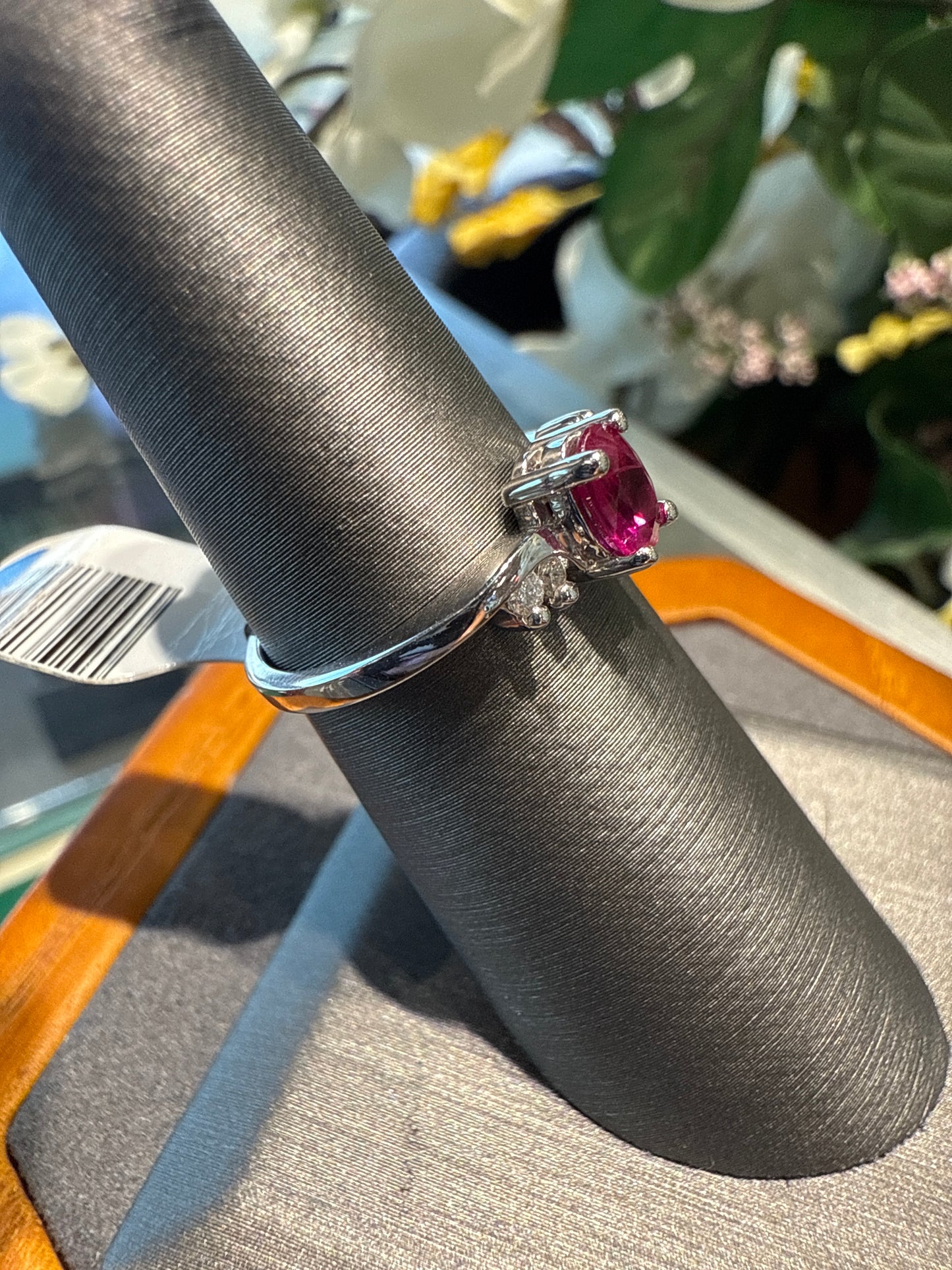 White gold ring