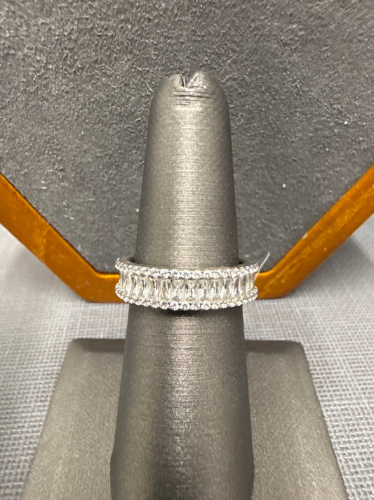 Silver eternity ring