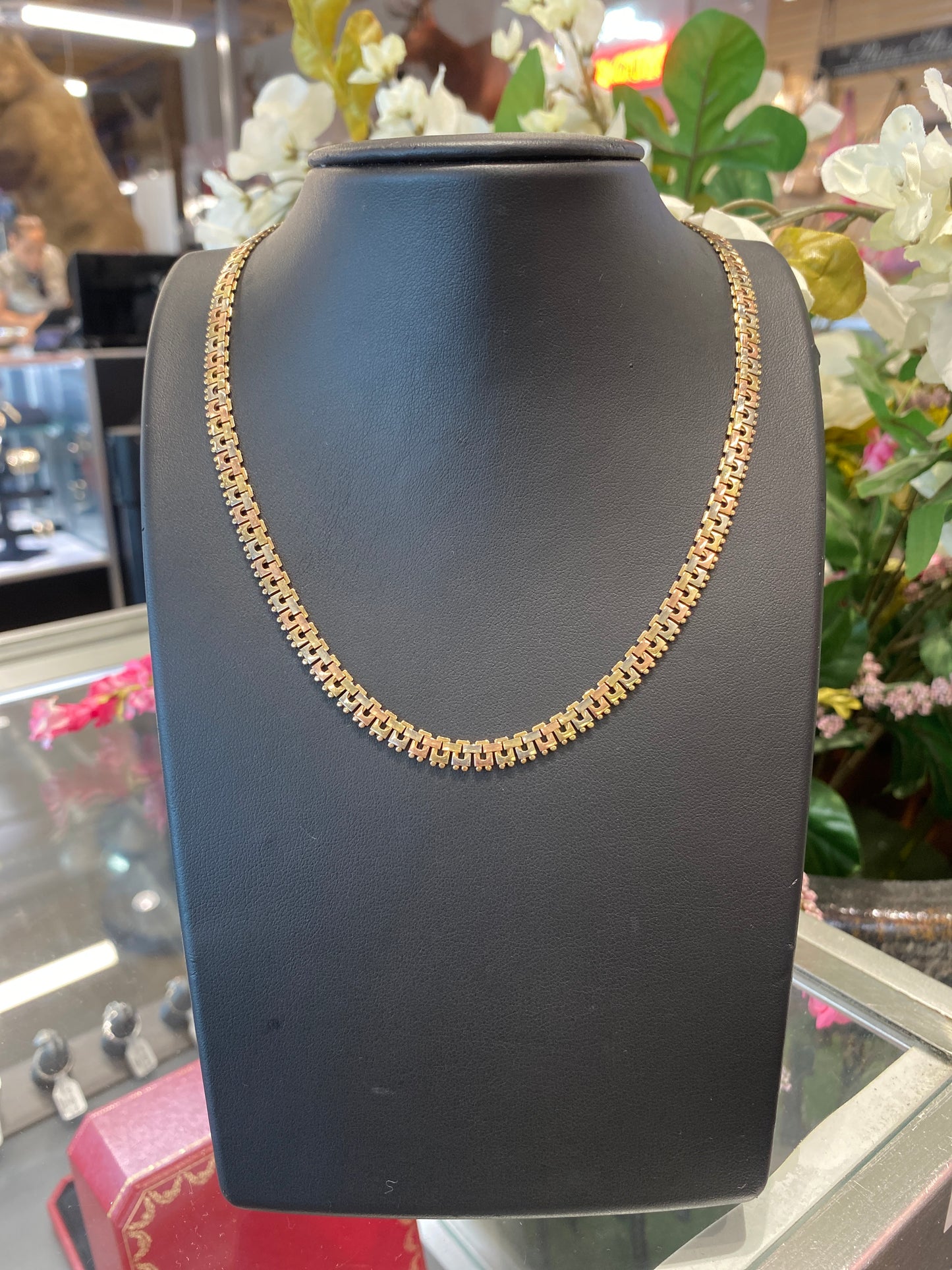 14k Tri Gold Chain