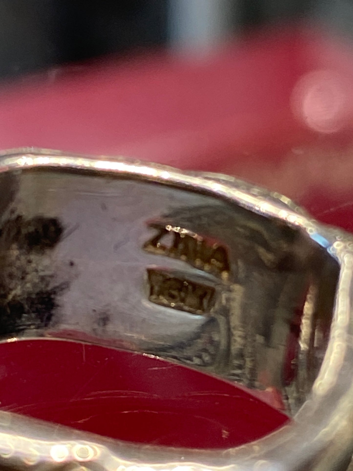 Silver Square Design Ring