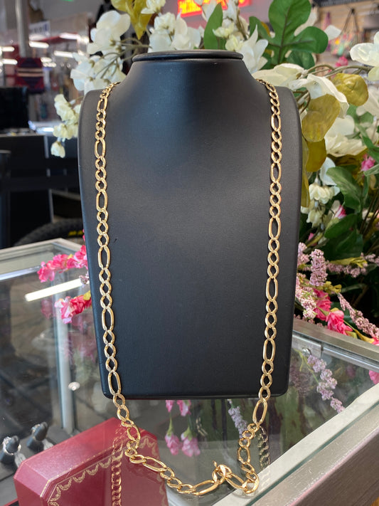 14k Yellow Gold Fígaro Chain