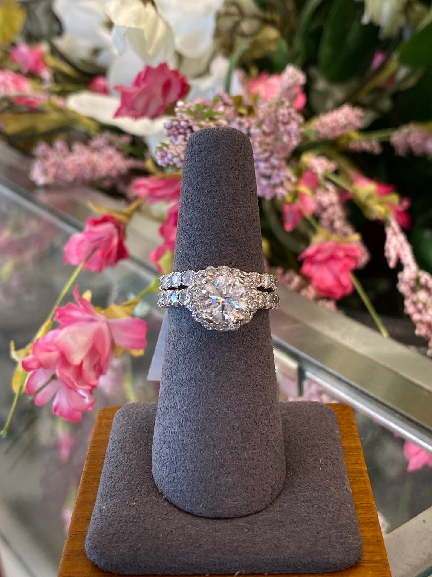 14k White Gold Diamond Wedding Set