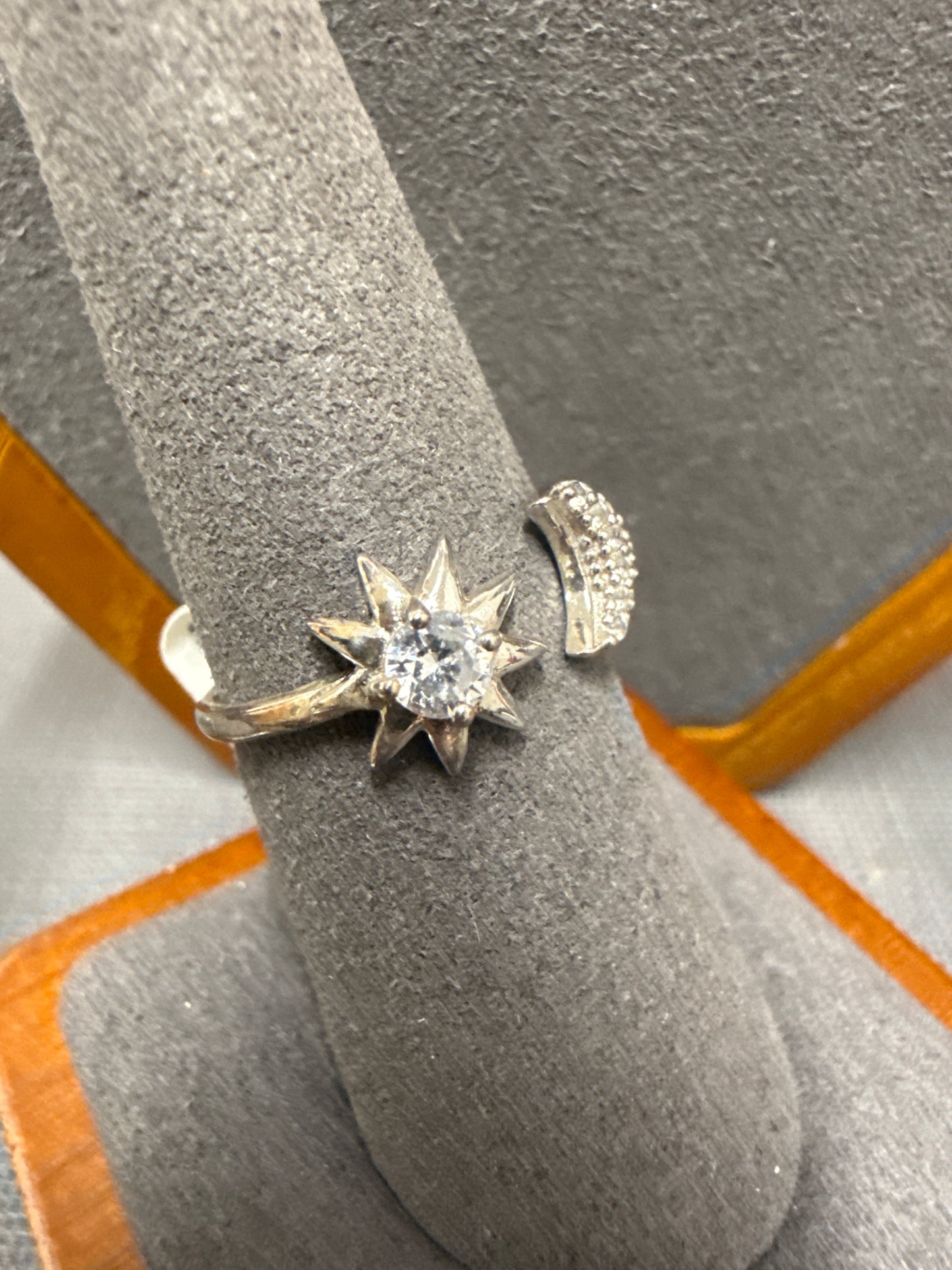 Silver cuff ring
