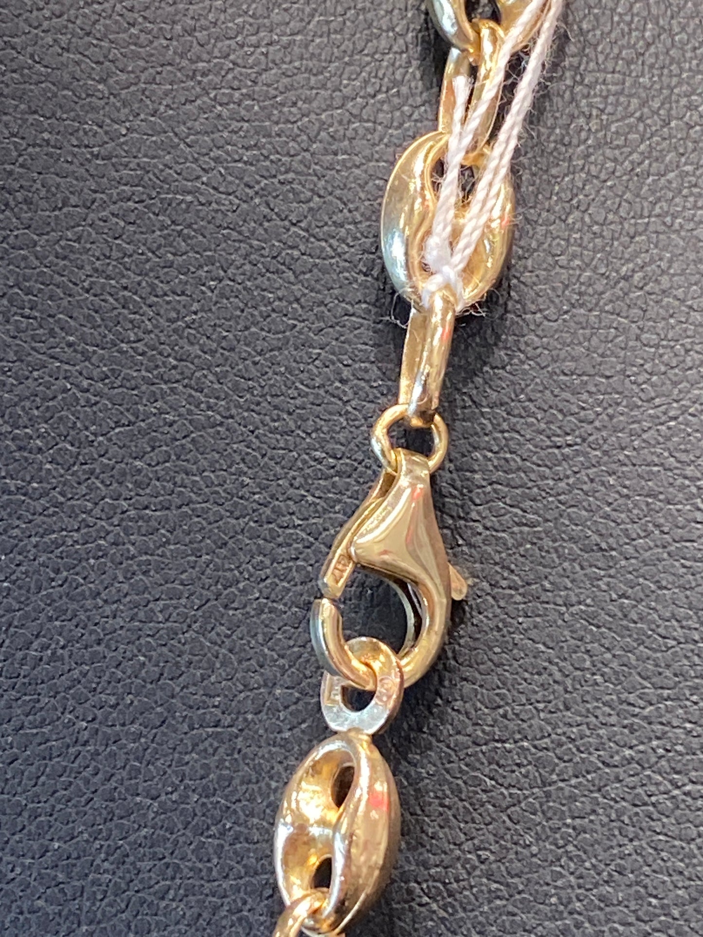 10k Yellow Gold Gucci Puff Style Chain