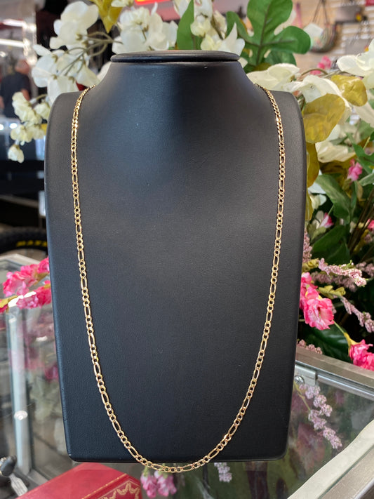 14k Yellow Gold Fígaro Chain