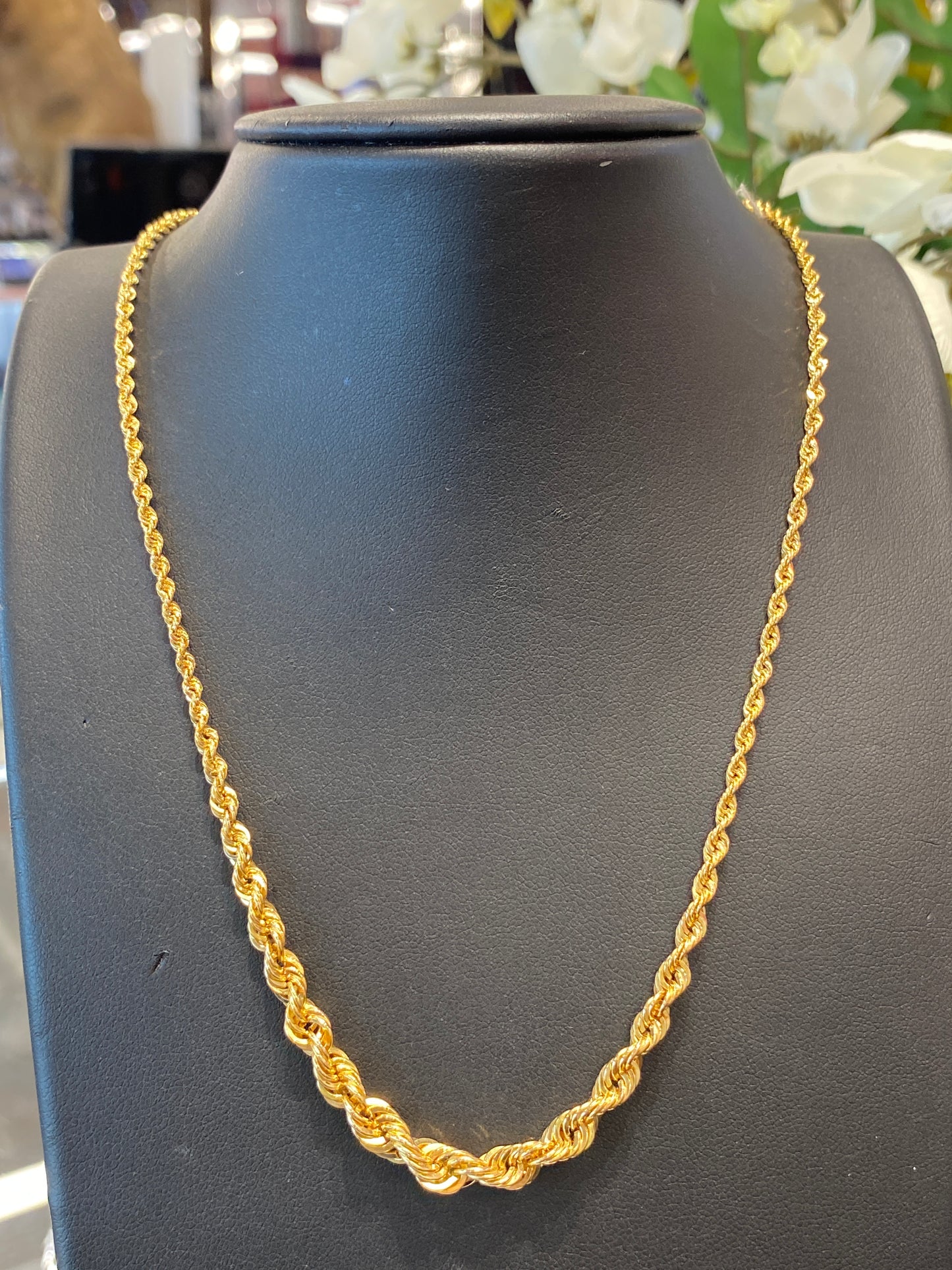14k Yellow Gold Rope Chain