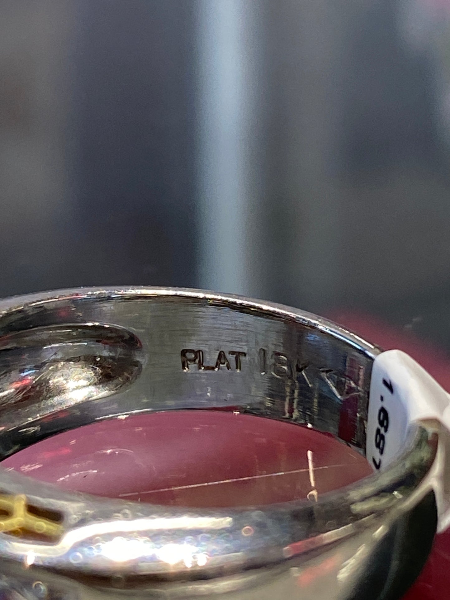 Platinum & 18K Yellow Gold Diamond Band