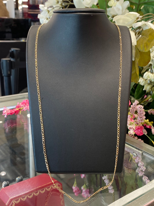 14k Yellow Gold Fígaro Chain