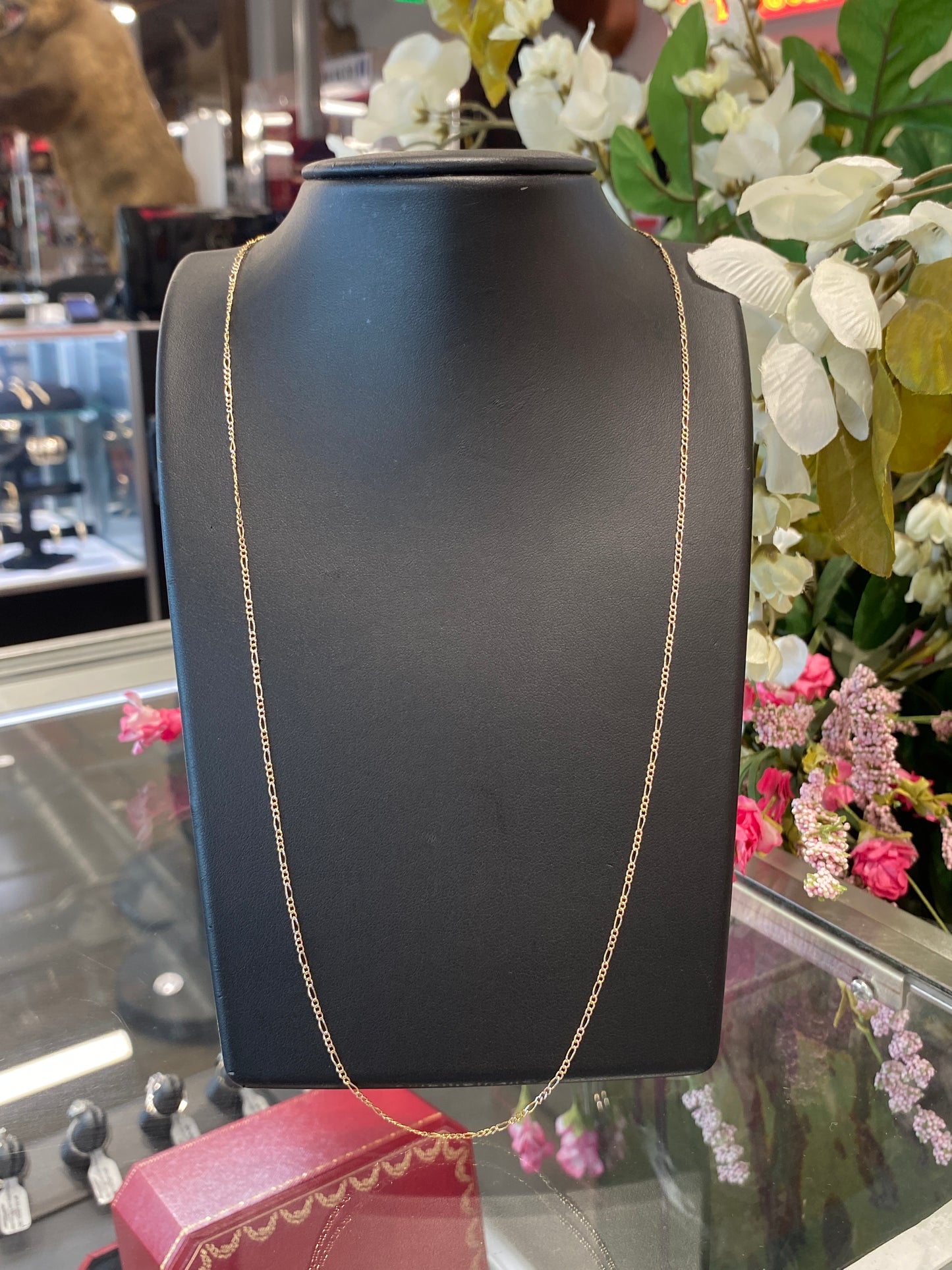 14k Two Tone Fígaro Chain