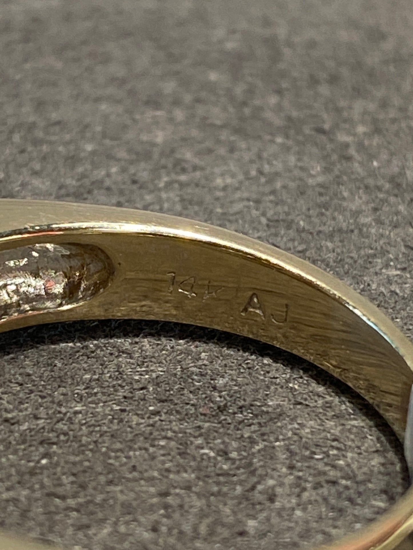 14k Two Tone Diamond Engagement Ring