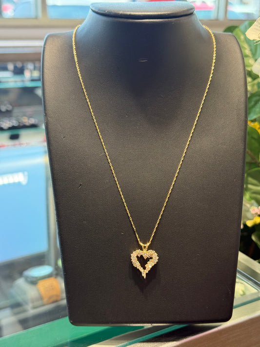 Gold chain and pendant