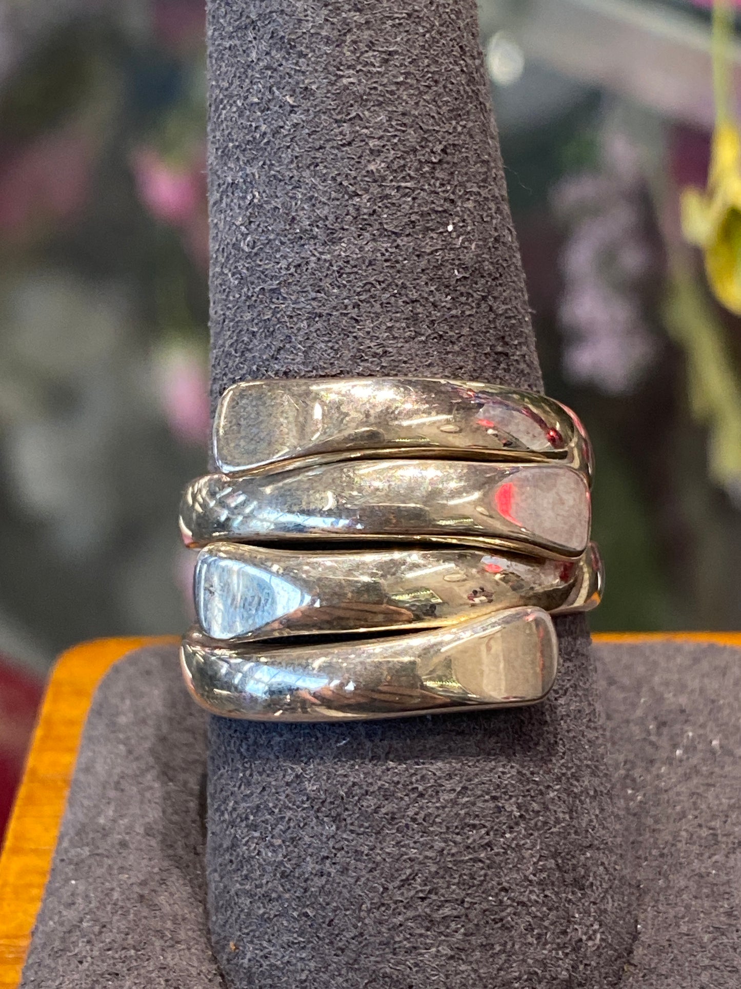Silver Ring With Design