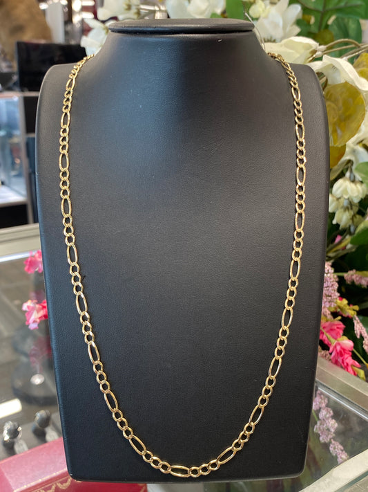 14k Yellow Gold Fígaro Chain