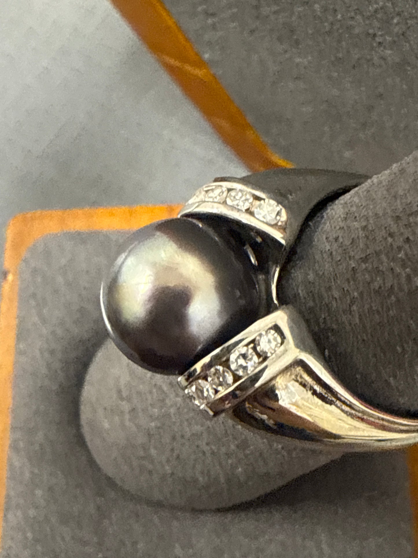 White gold ring