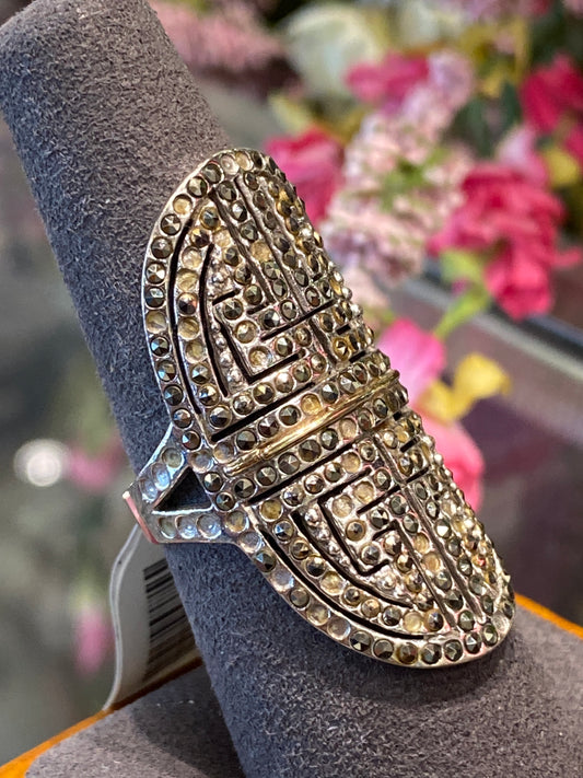 Silver Ring With Stones