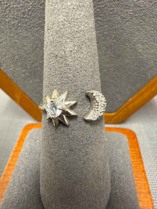 Silver cuff ring