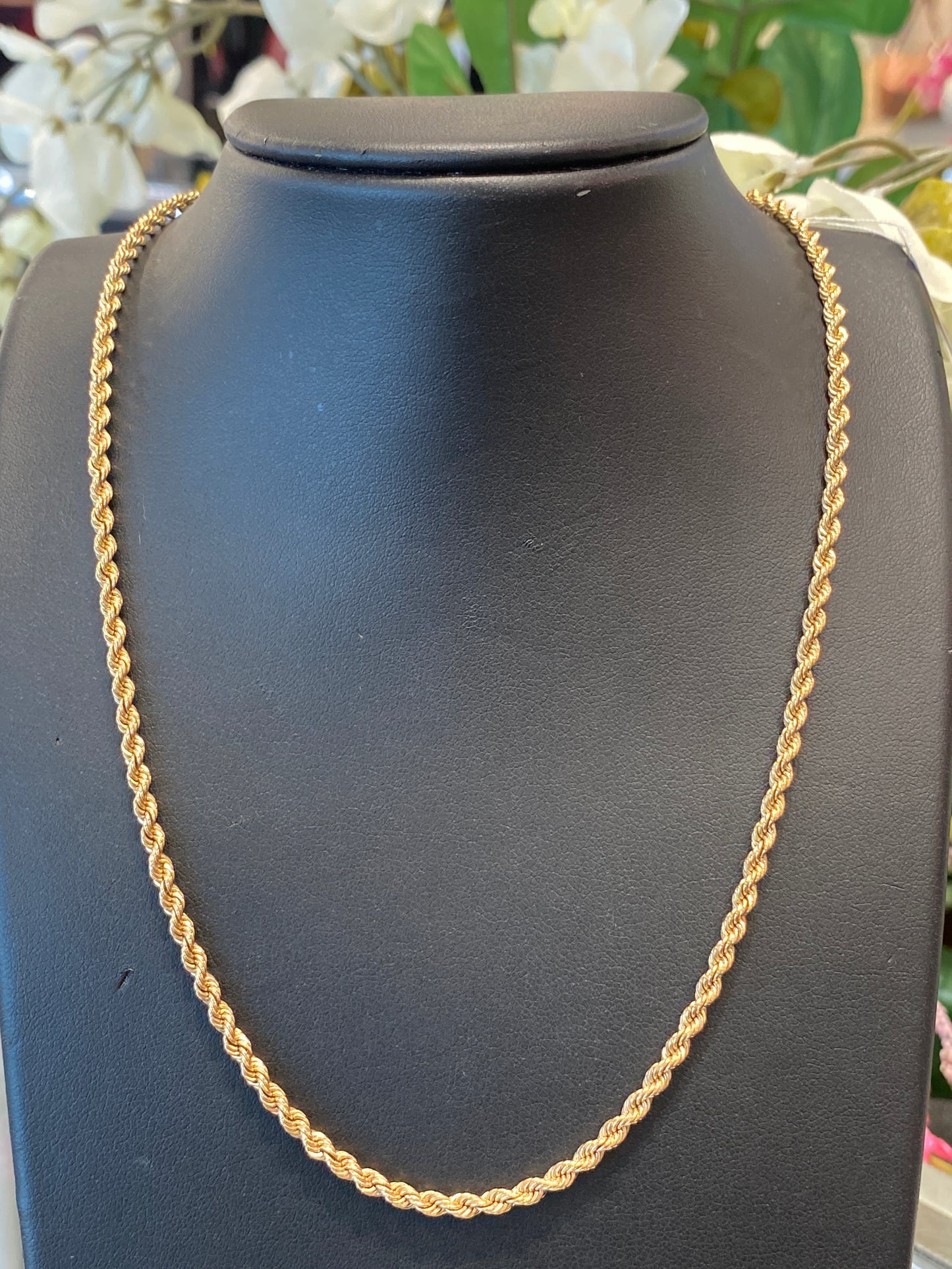 14k Yellow Gold Rope Chain
