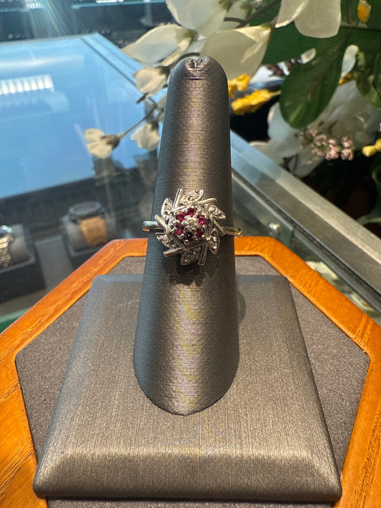 White gold ring