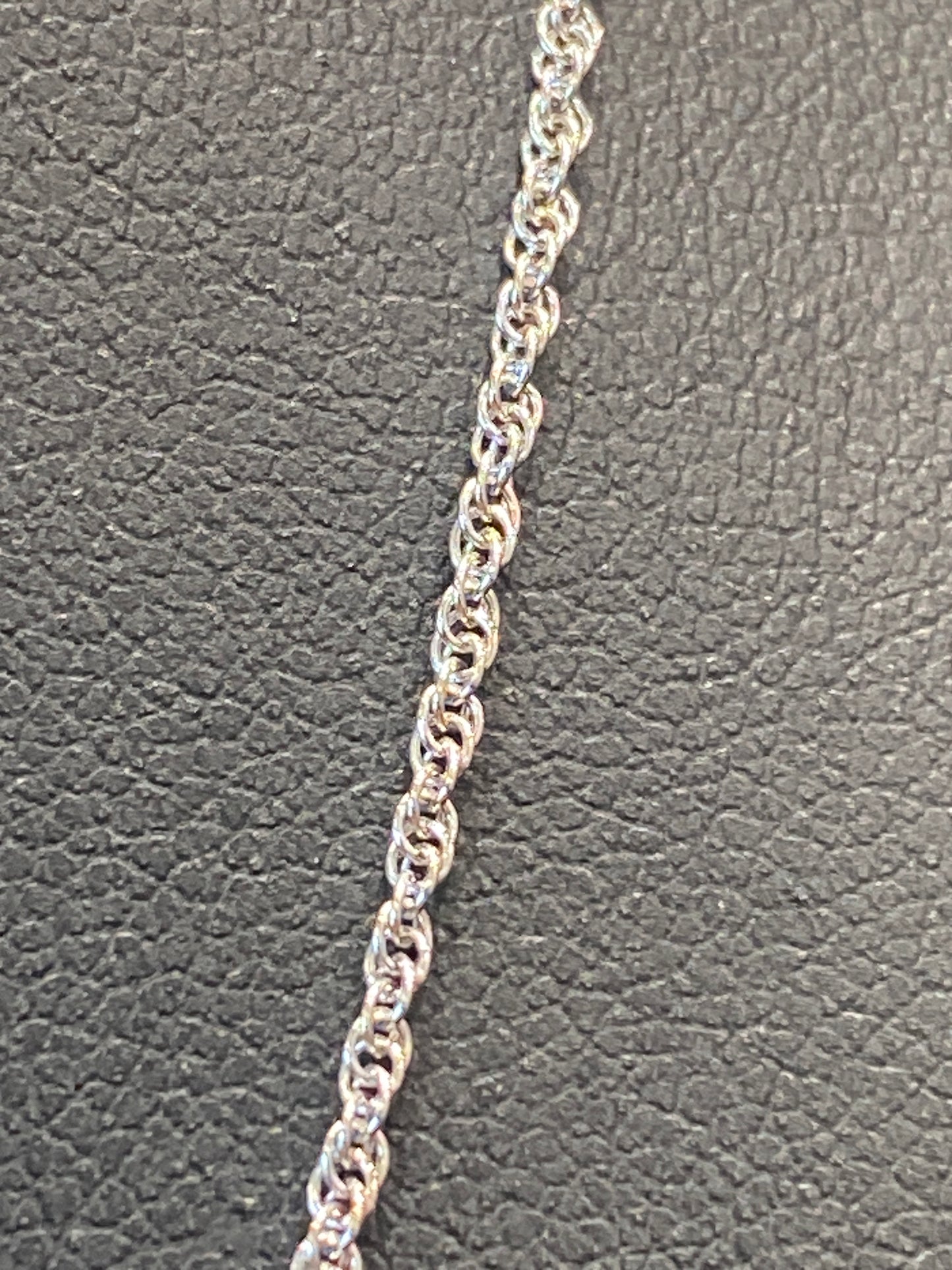 14k White Gold Link Chain