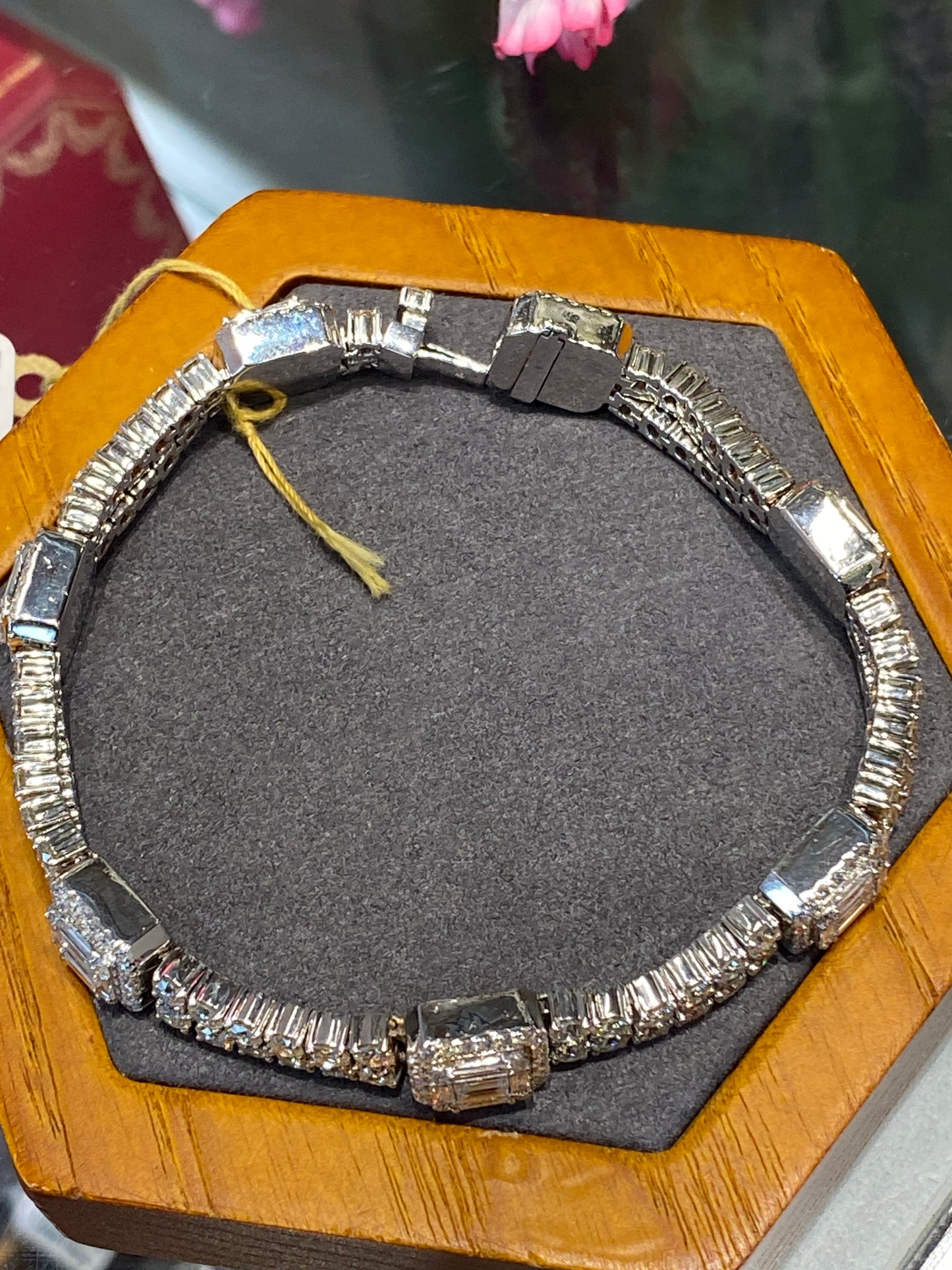 14k White Gold Diamond Bracelet