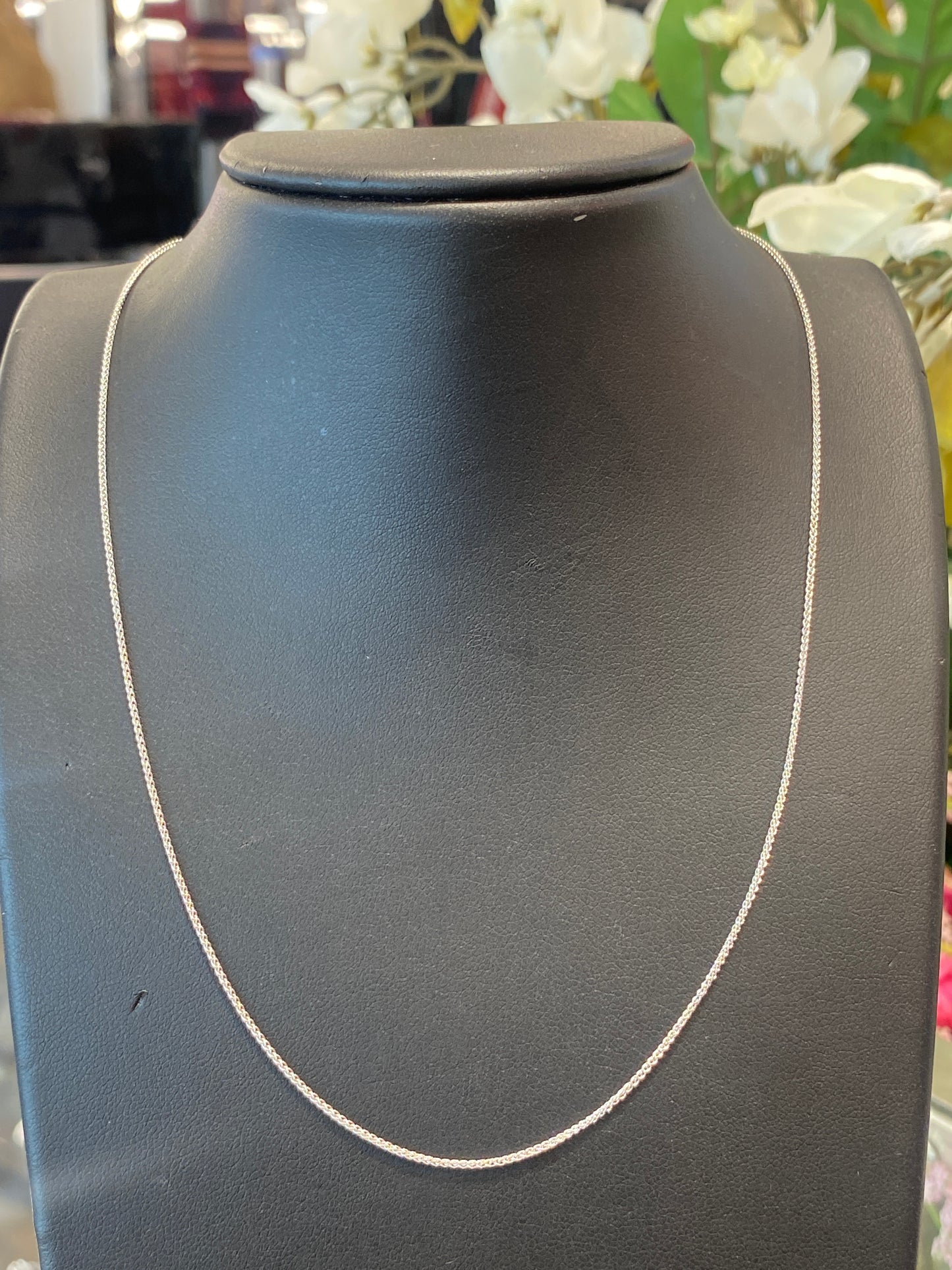 14k White Gold Link Chain