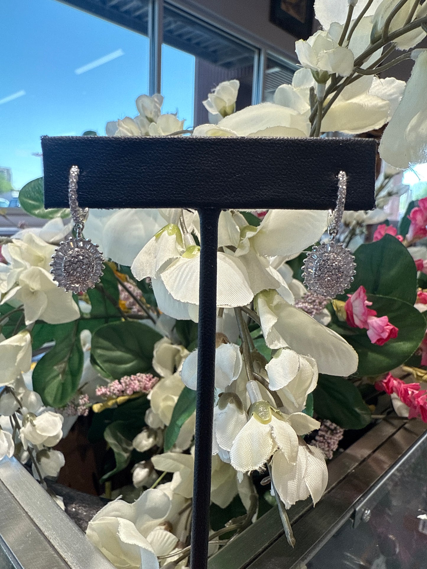 Silver earrings