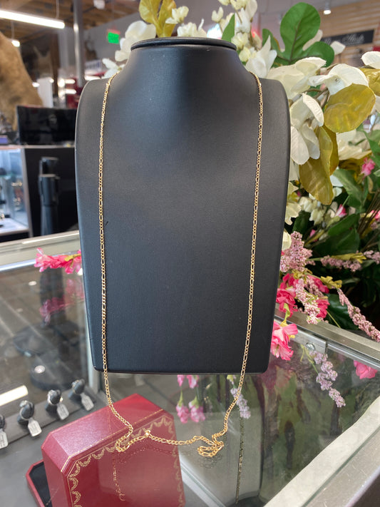 14k Yellow Gold Fígaro Chain
