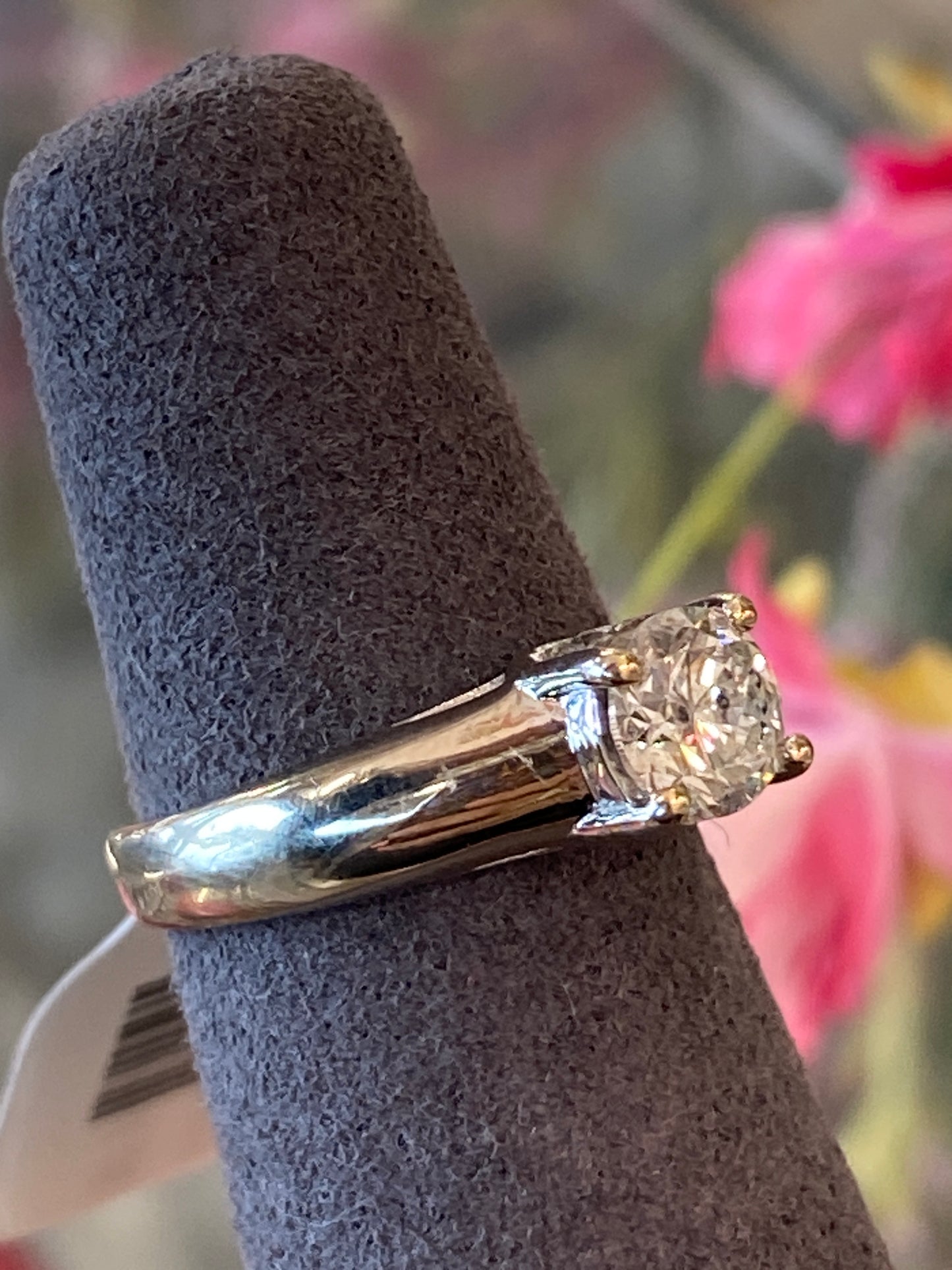 14k White Gold Diamond Engagement Ring