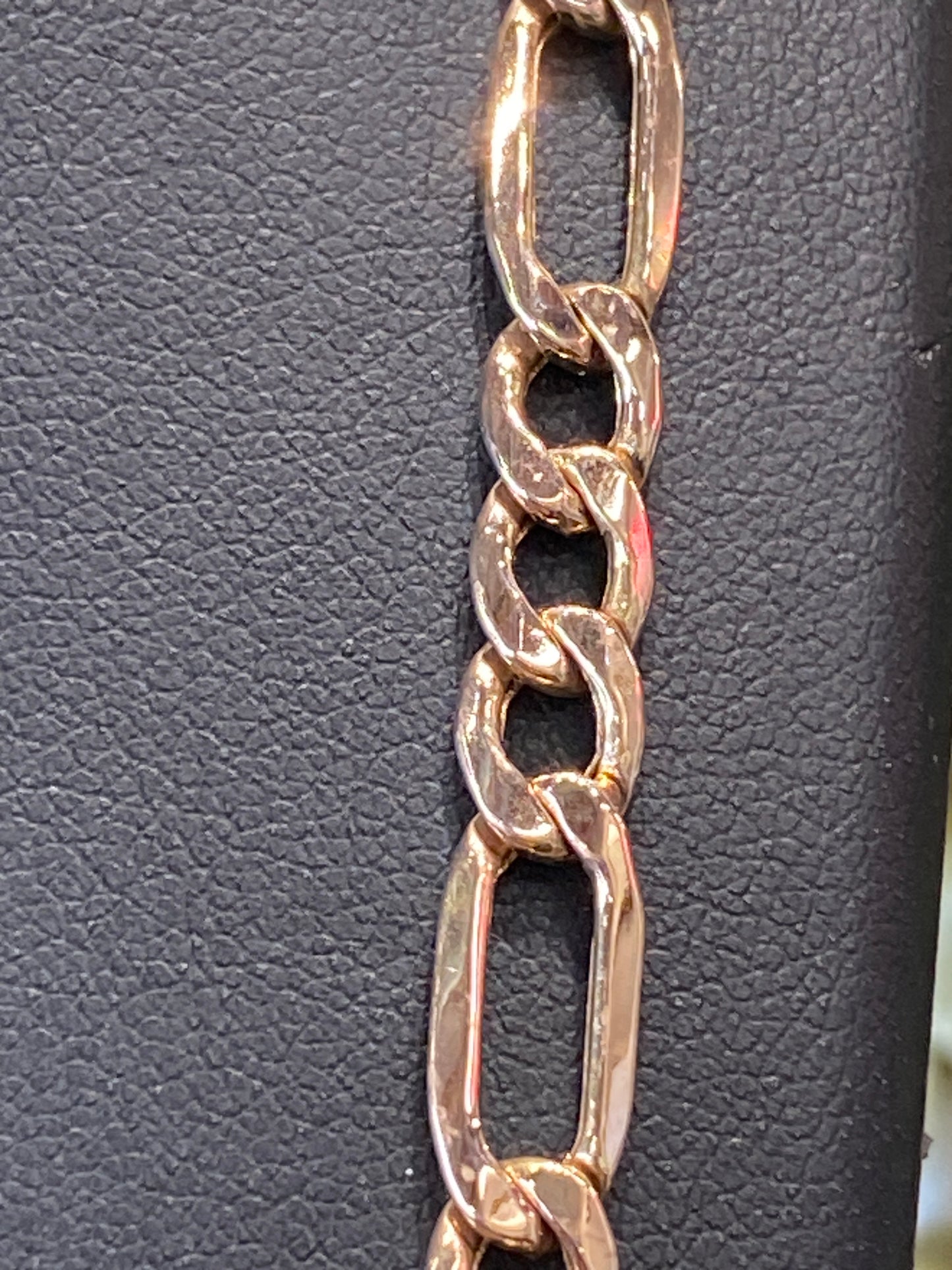 10k Rose Gold Fígaro Chain