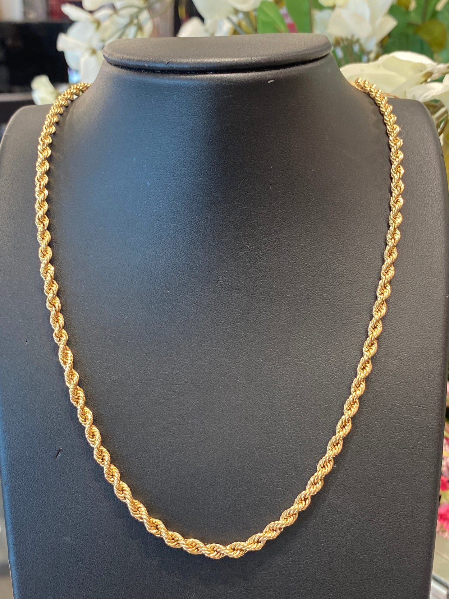 14k Yellow Gold Rope Chain